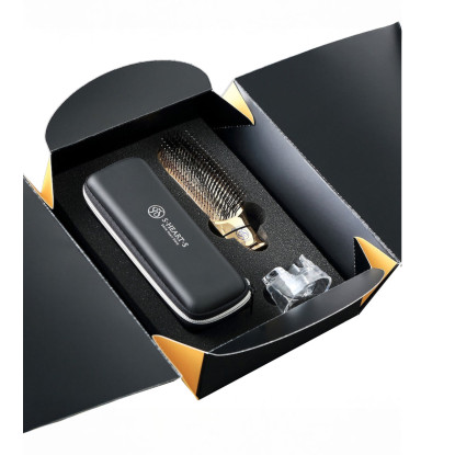 Scalp Brush World Premium Short Champagne Gold Gift Box