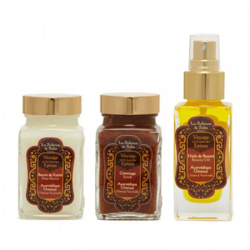 Ayurvedique Ambre Vanille Patchouli Body Travel Set