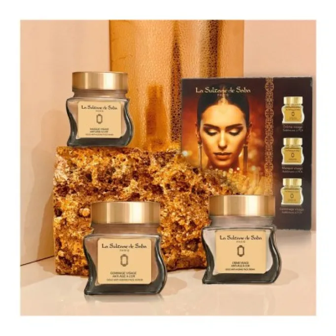 La Sultane de Saba Gold & Champagne Gold Anti-Ageing Face Gift Set