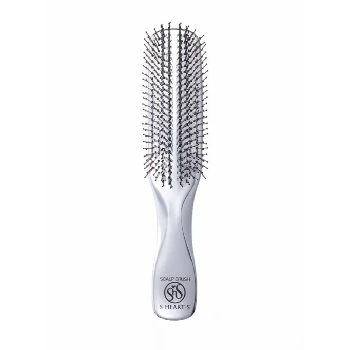 Scalp Brush Plus Long Silver