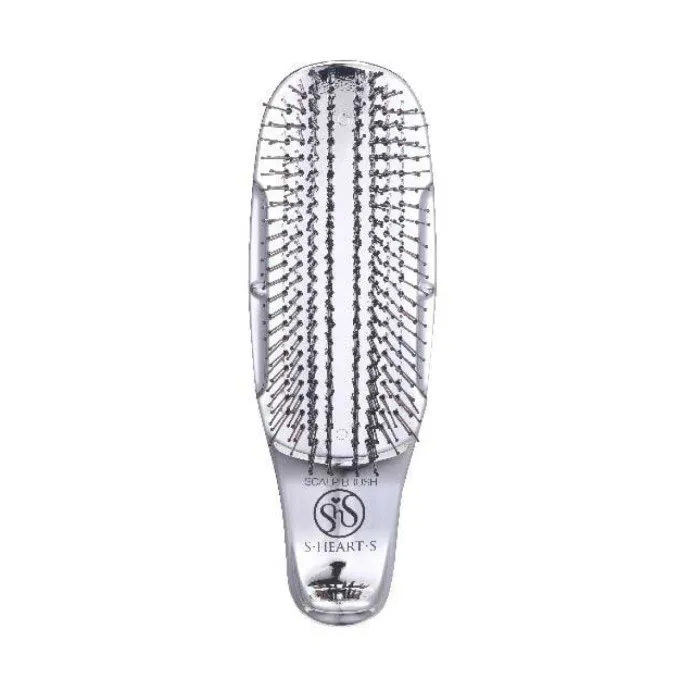 Scalp Brush Plus Short Silver