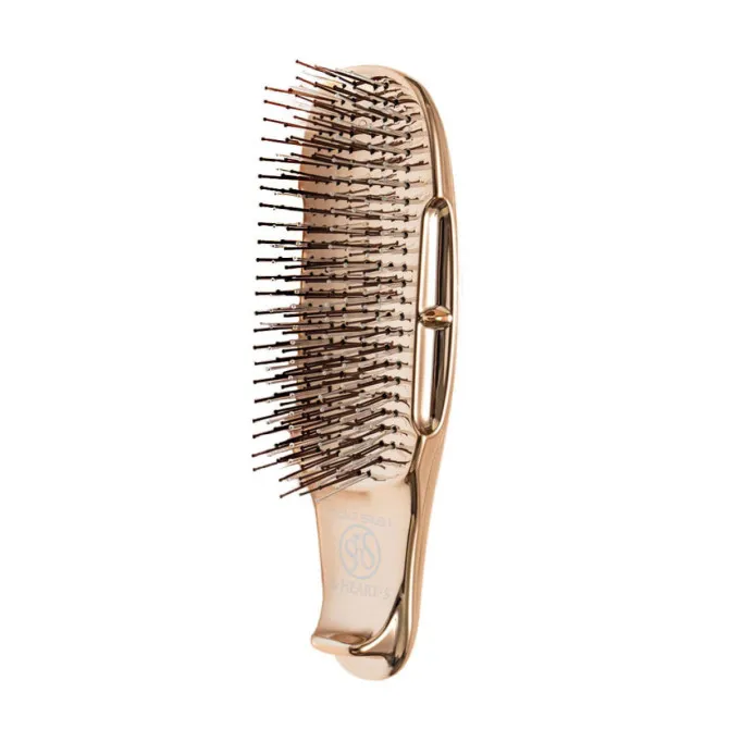 Scalp Brush World Model Short Pink Gold