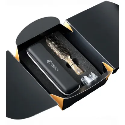 Scalp Brush World Premium Long Champagne Gold Gift Box
