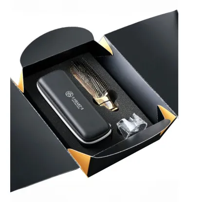 Scalp Brush World Premium Short Champagne Gold Gift Box