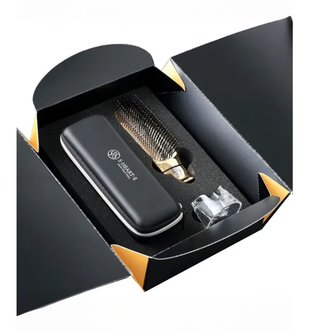 Scalp Brush World Premium Short Champagne Gold Gift Box