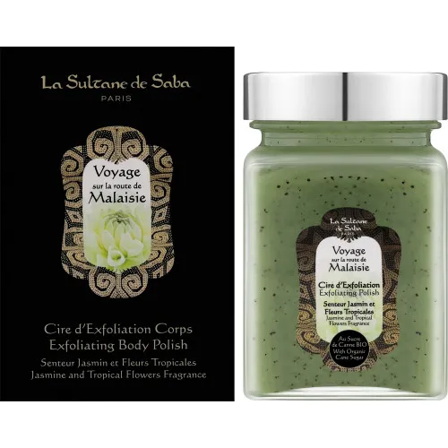 Malaisie Exfoliating Polish Jasmin and Tropical Flowers Fragrance