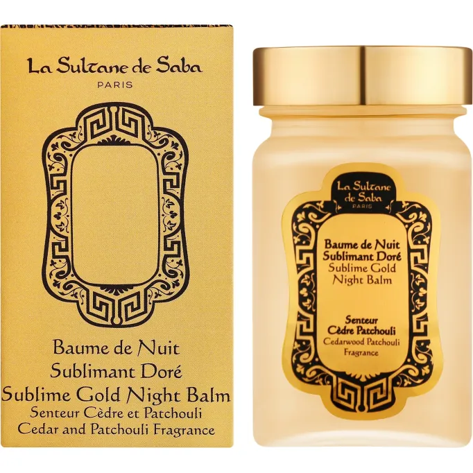 Sublime Gold Night Balm Cedar and Patchouli Fragrance