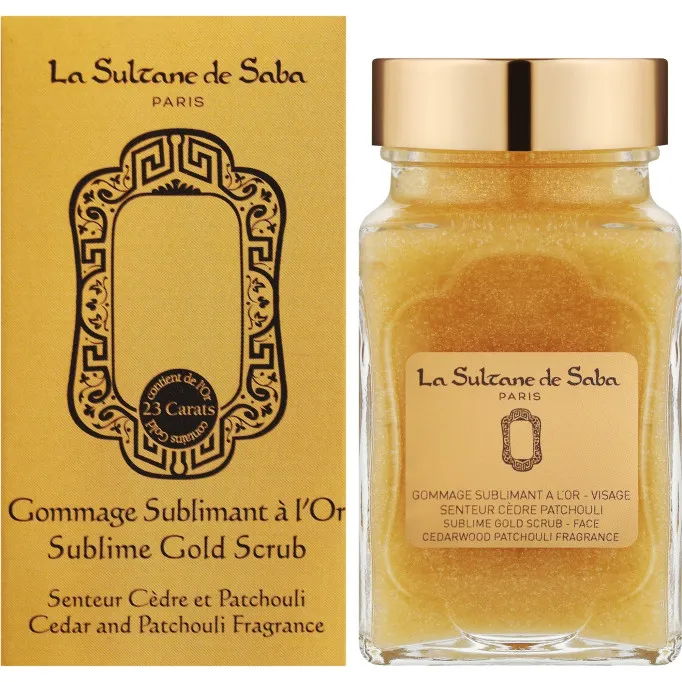 Sublime Gold Scrub Cedar and Patchouli Fragrance