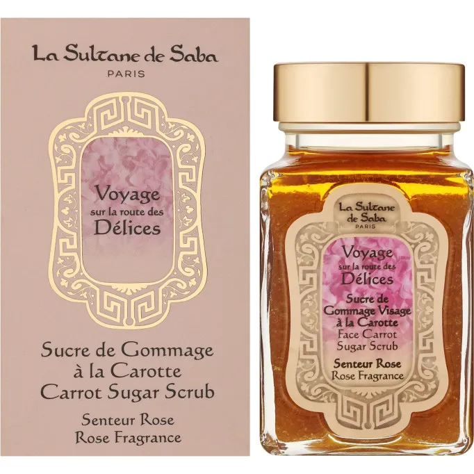 Voyage Sur La Route Des Delices Face Carrot Sugar Scrub Rose Fragrance