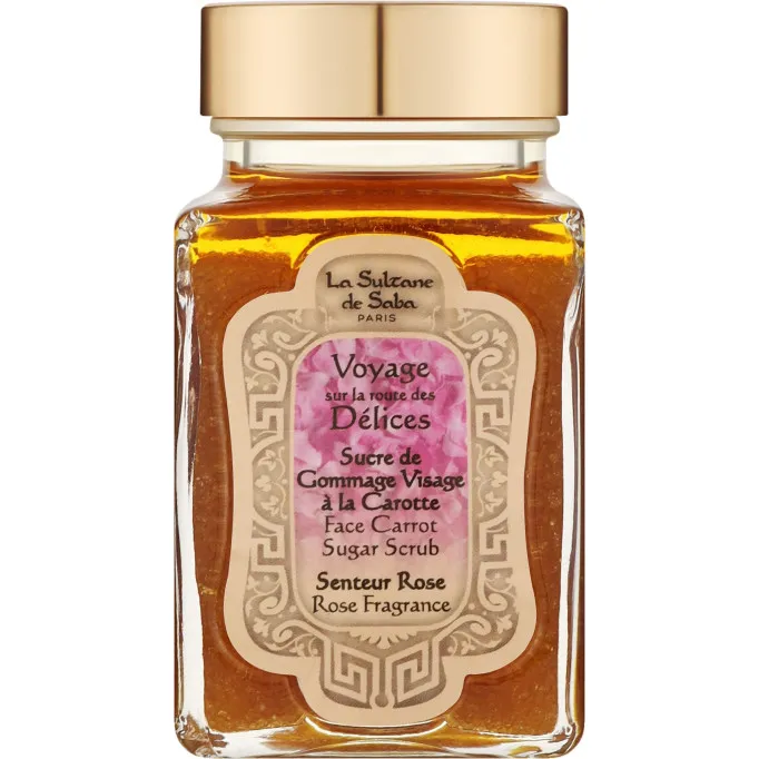 Voyage Sur La Route Des Delices Face Carrot Sugar Scrub Rose Fragrance